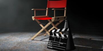 A movie directors chair as a tongue and cheek reference to company director power
