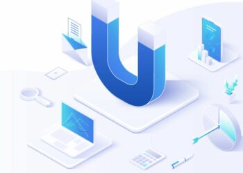 A magnet next to a computer symbolising how digital inbound marketing works