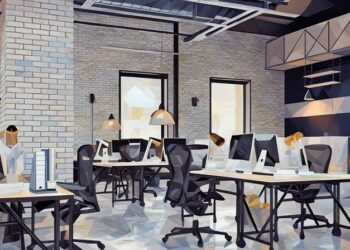 Small business office with furniture, equipment and other items that need insuring within