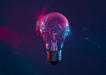 Lightbulb as a symbol for creativity