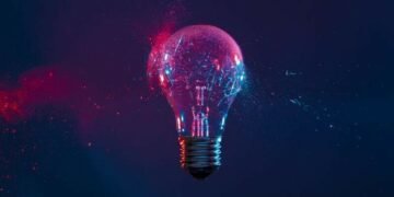 Lightbulb as a symbol for creativity