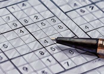 Sudoku puzzles being solved