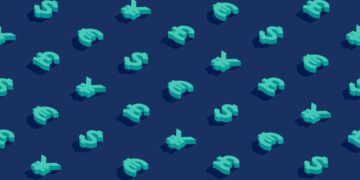 Yen and pound symbols patterned across