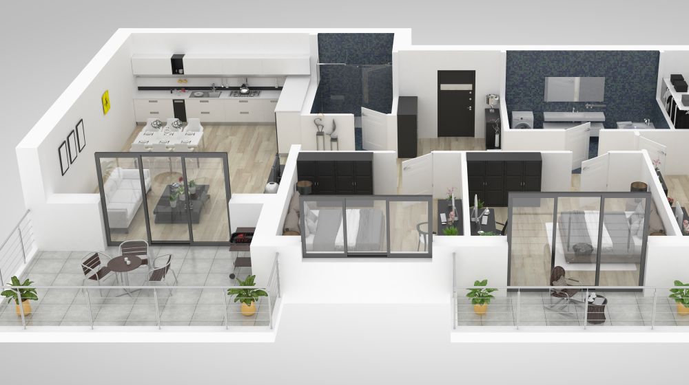 3D model of a home