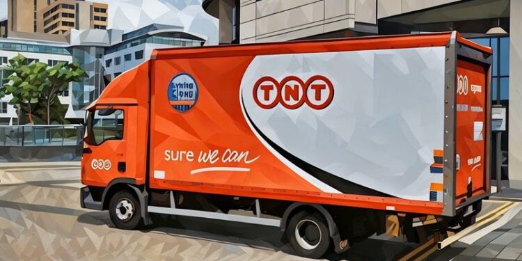 A well known delivery van painted with the company logo demonstrating brand awareness