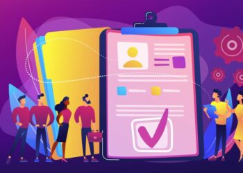 People operating an HR system