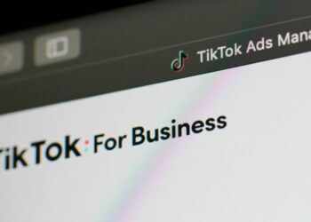 TikTok for business homepage screen shot