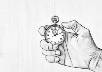 Hand holding a timer as an example of a tool that can be used to increase work productivity