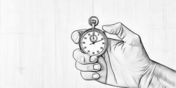 Hand holding a timer as an example of a tool that can be used to increase work productivity
