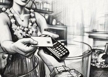 Card terminal payment being taken which is used to get finance from a merchant cash advance