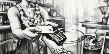 Card terminal payment being taken which is used to get finance from a merchant cash advance