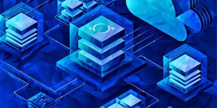 Visualisations of computer elements used to process big data