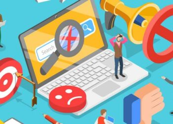 Visual cartoon representation of SEO content marketing mistakes