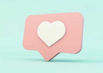 Heart symbol showing how social media interaction can give you reach