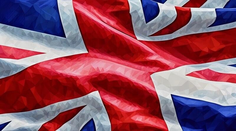 Close up of a Union Jack, symbolising starting a business in the UK