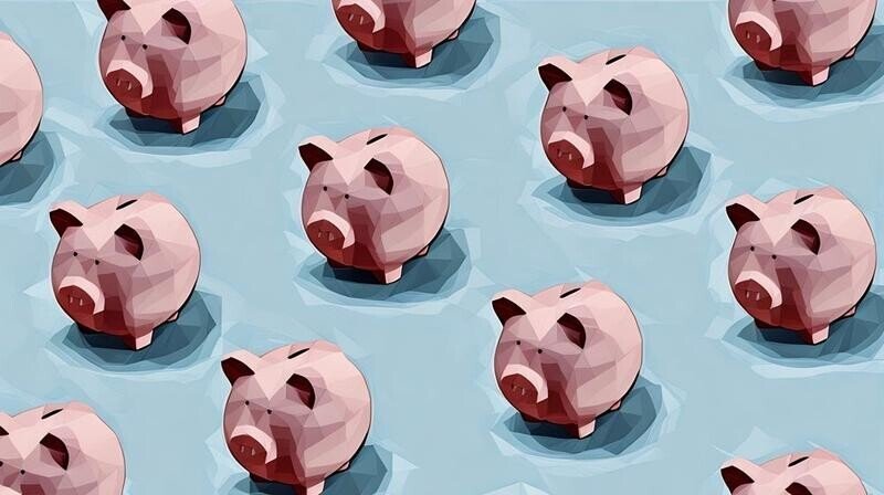 A series of piggy banks representing the range of investments that are available
