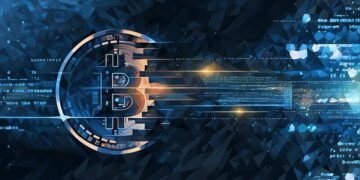 Bitcoin symbol being created