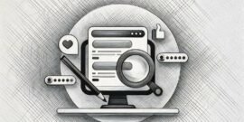 A computer screen with icons for tools popping out, showing the power of blogging