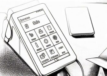 Mobile POS system on desk