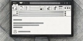 A monitor with an email client and email open