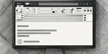 A monitor with an email client and email open