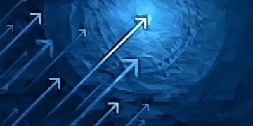 Arrows shooting to the moon