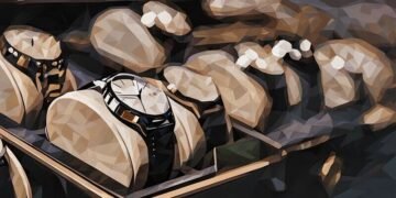 A series of luxury watches sitting in a glass shop display